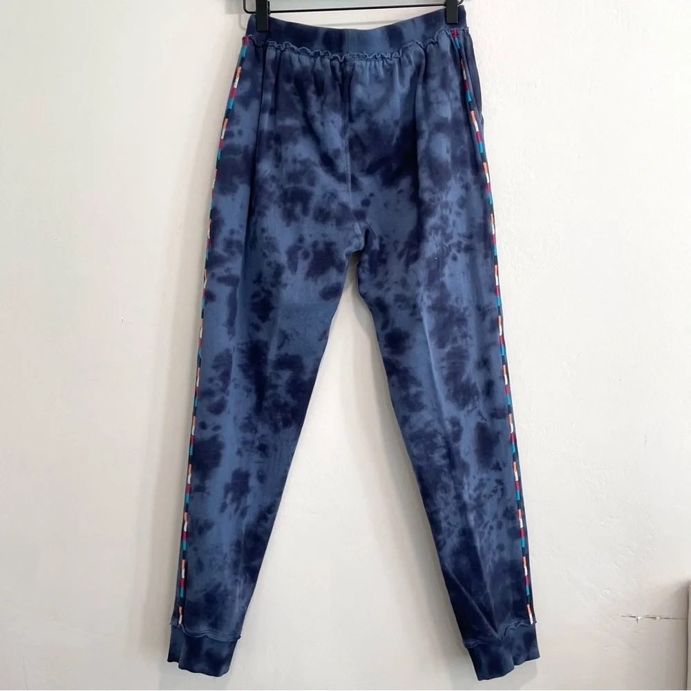 Sundance Moonlight Sky Tie Dye Floral Embroidered Sweatsuit Set